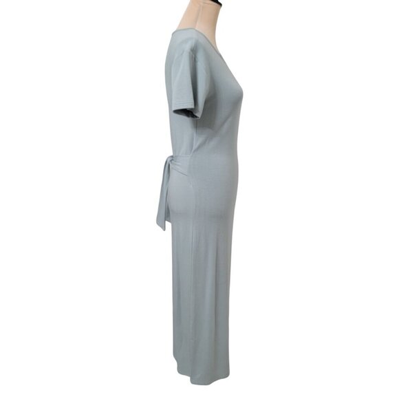 BB Dakota Size XS Light Sage Green "Before Midnight" Maxi Dress w/ Side Slit - Picture 3 of 10